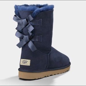 Navy Blue Bailey Bow UGGS
